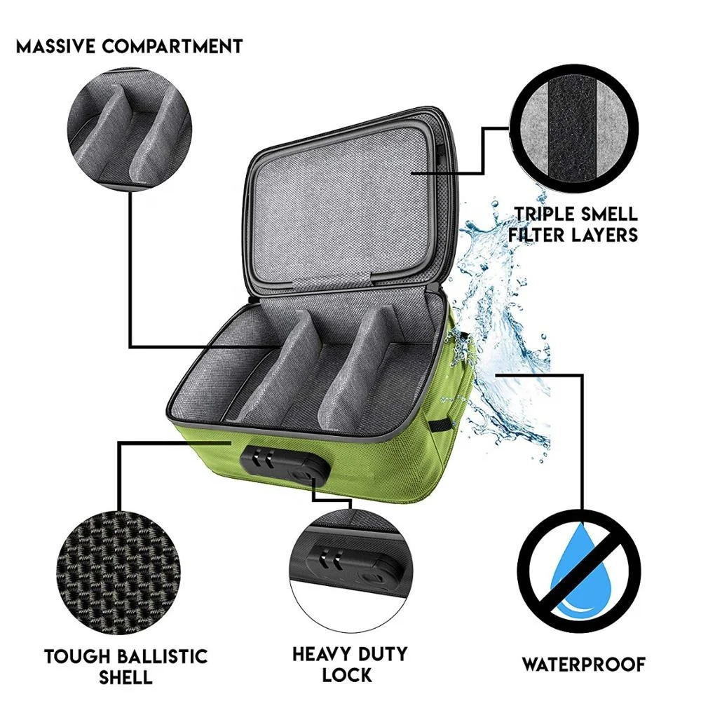 Large Smell Proof Bags Odor Proof Stash Storage Case Stash Box