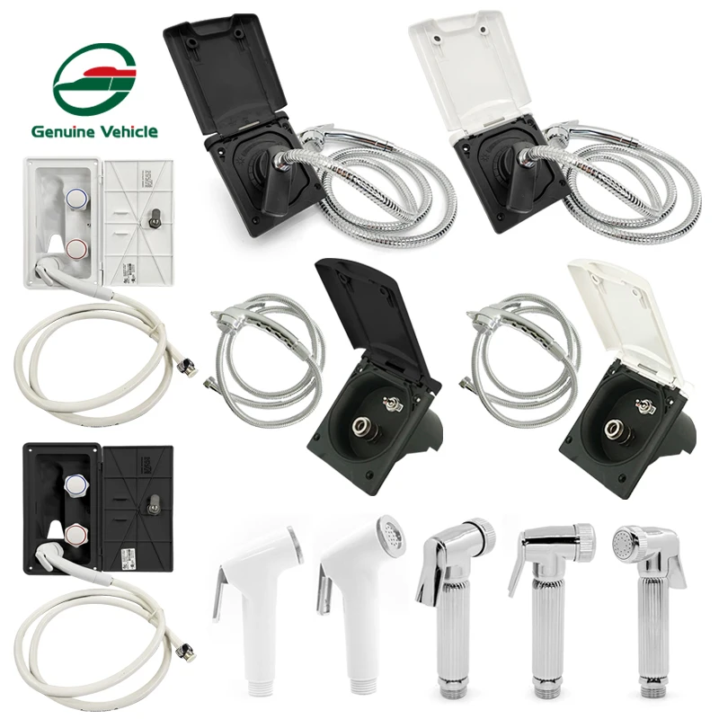 Genuine Vehicle Accessories RV Shower Toilet Combo External Hot And Cold Shower RV Shower Box For Caravan Campervan