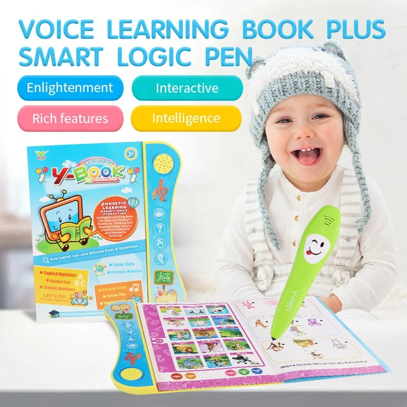 2023 New design toys See and Say Electronic English Learning Book with Smart Logic Pen Early Educational Talking Book