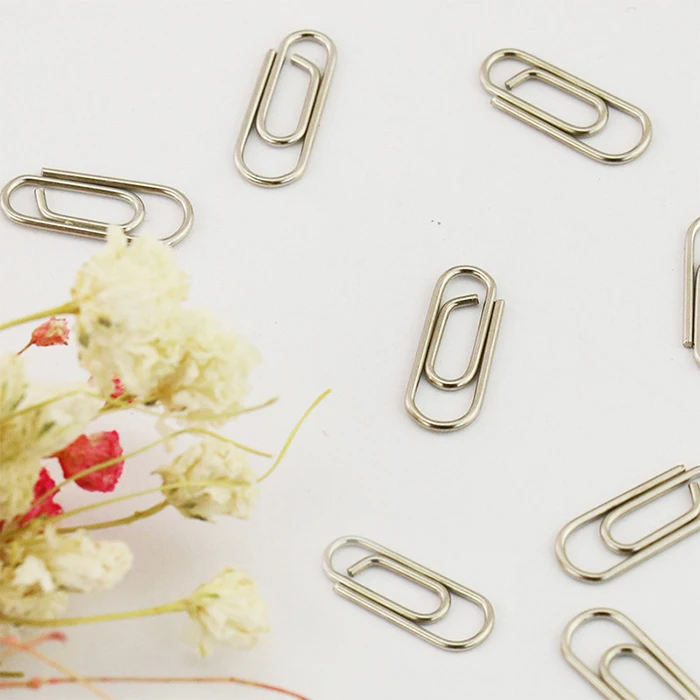 Cute Effective Office Supplies Mini 15mm Silver Color Clip Bookmark Metal Office Accessories Small Paper Clips Patchwork Clip