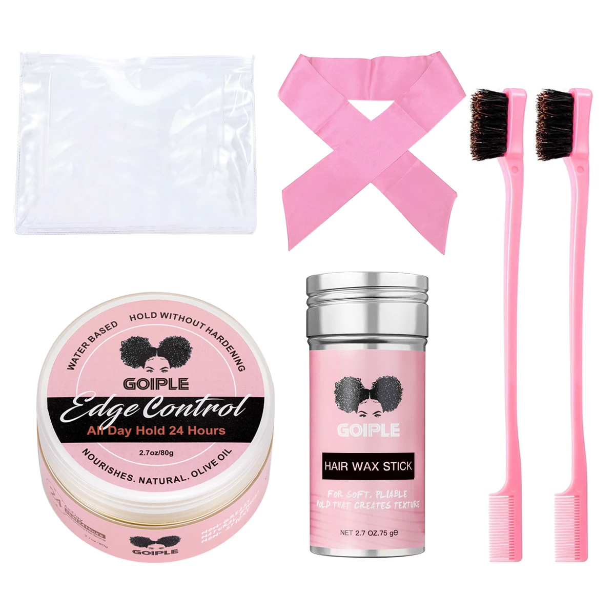 24 Hours Long Lasting Strong Hold Edge Control Hair Wax Gel Stick for Hair Gel Hair Finishing Stick Edge Control Set Private Lab