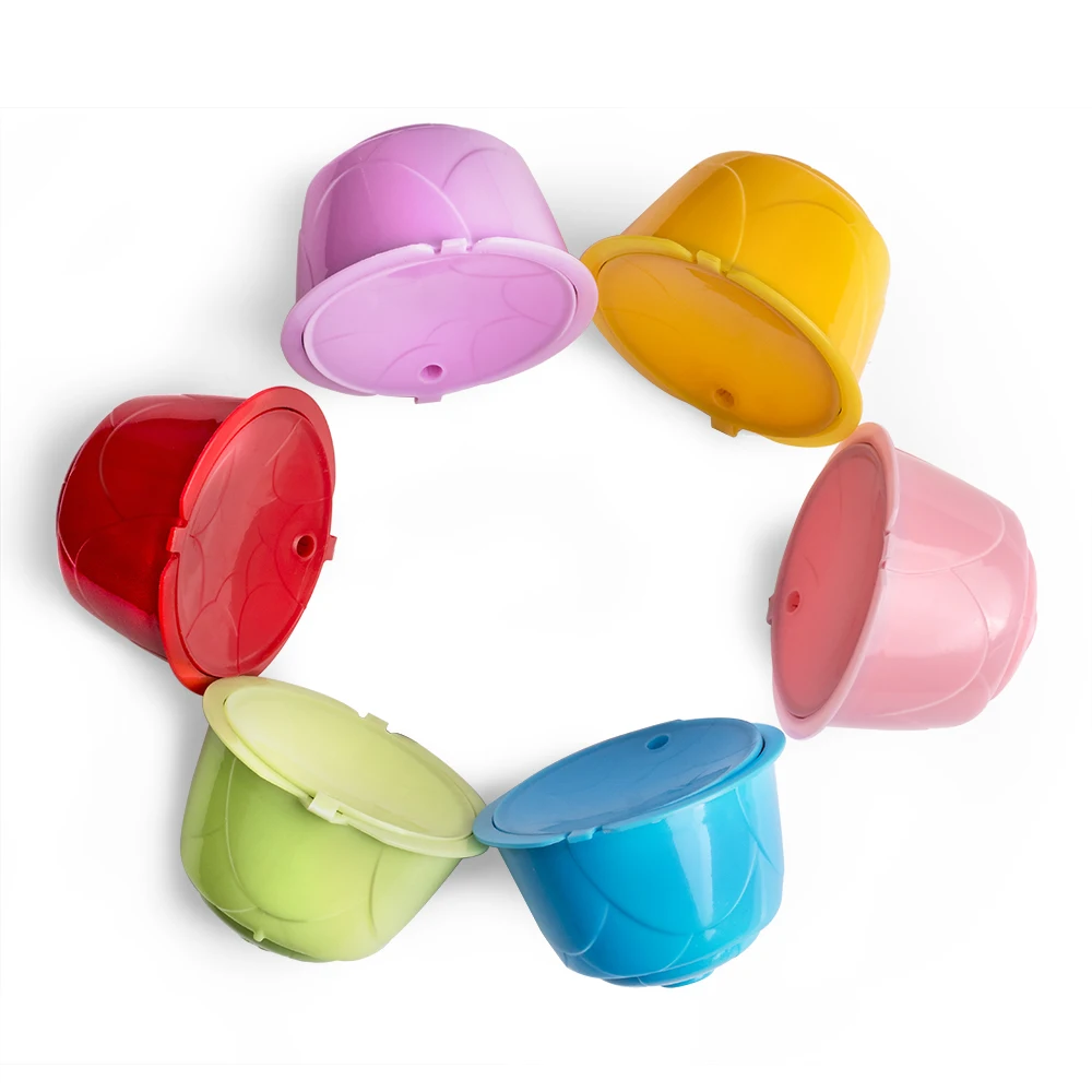 Reusable Dolce Gusto Coffee Capsule , Colorful Dolce Gusto Refillable Capsules Pods Reusable Coffee Filters