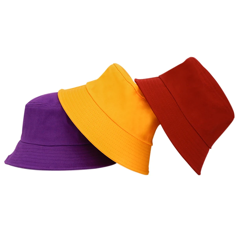 Wholesale Cotton Visor Sun Customized Logo Embroidery Bucket Hat Fisherman Designed Women Custom Bucket Hat