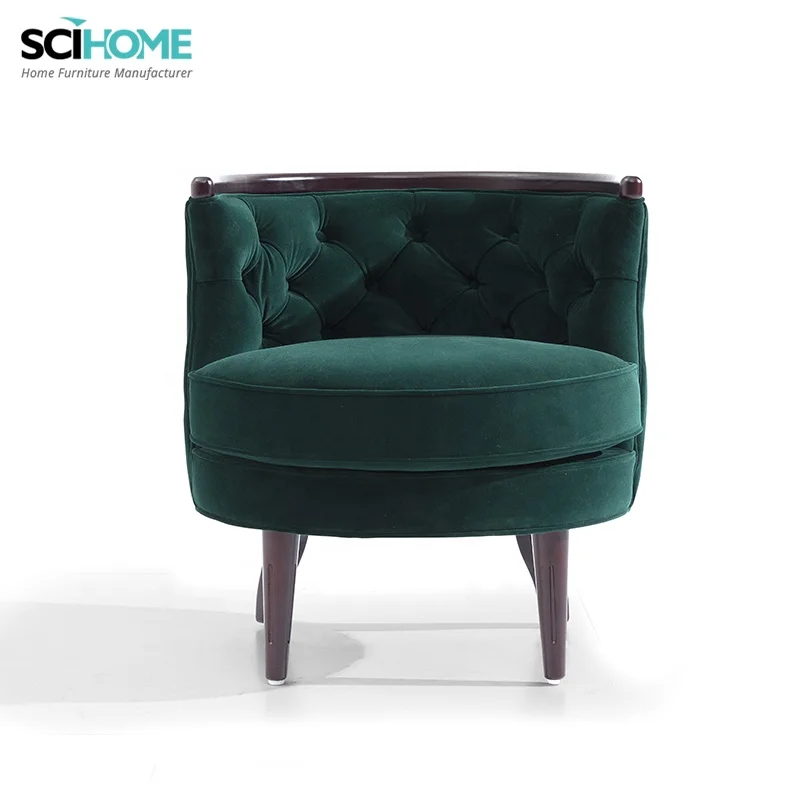 SCIHOME Modern Style Living Room  Wooden Lounge Chair