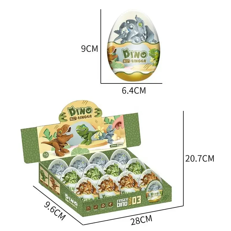 Amiqi TCWT-01 Colorful dinosaur egg twisting toy capsule gachapon dino animal surprise eggs toy for kids with 12pcs design