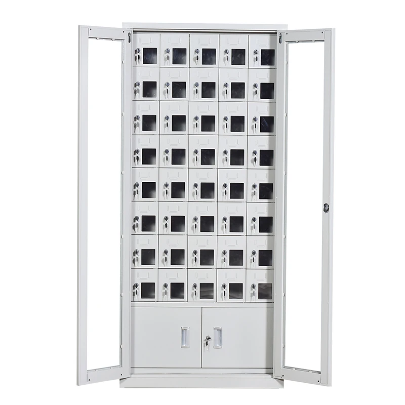 cell phone cabinet with charging facilities, staff mobile phone storage cabinet