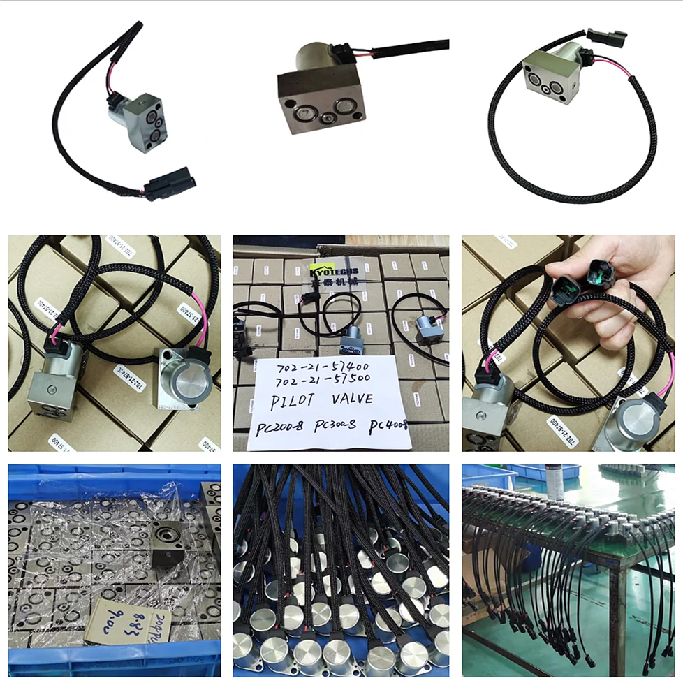 KDRDE5K-50/30C50-143 YN35V00004F1 K7V63/125 SK350-8 SK450-8 Excavator Solenoid Valve