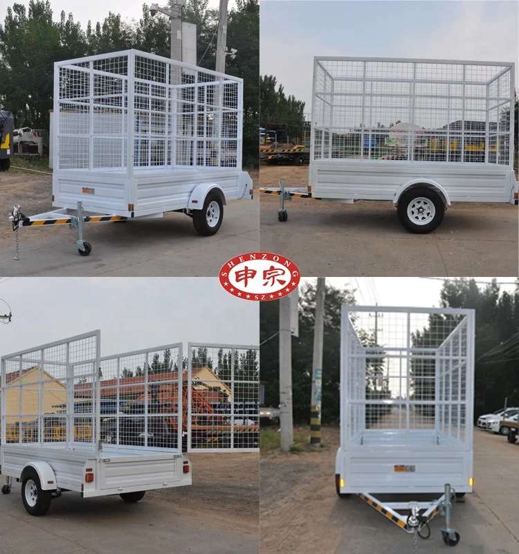 high quality best selling cage galvanized trailer car trailer