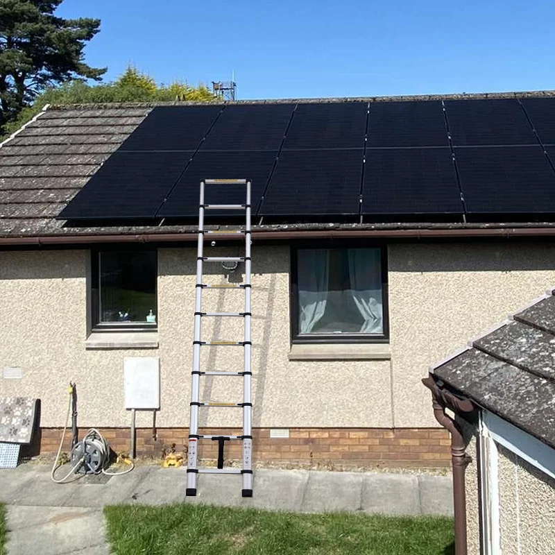 Lightweight EN131 Small Ladder Foldable 1.8m Telescopic Step Aluminum Ladder With Non-Slip Feet