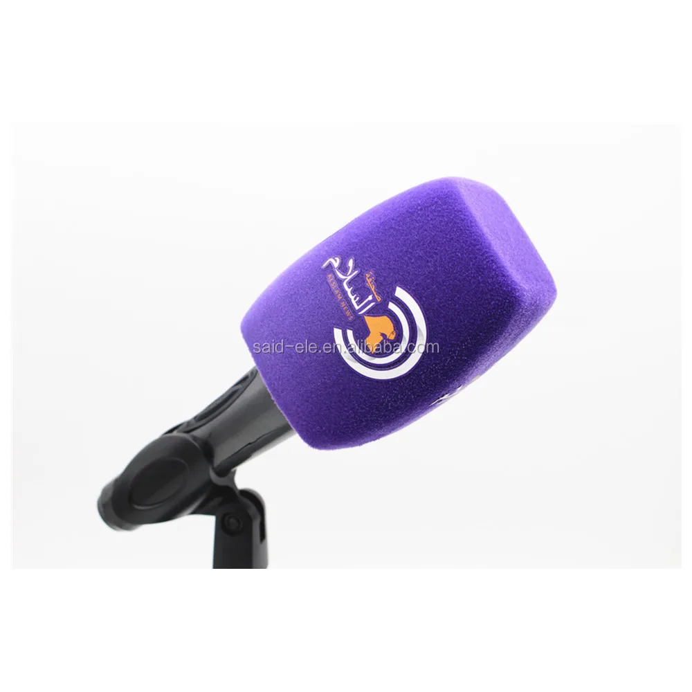 ТВ канал радио микрофон ФЛАГ Пользовательский логотип печать камера Пена ветровое стекло Все цвета доступны 10 шт. MOQ