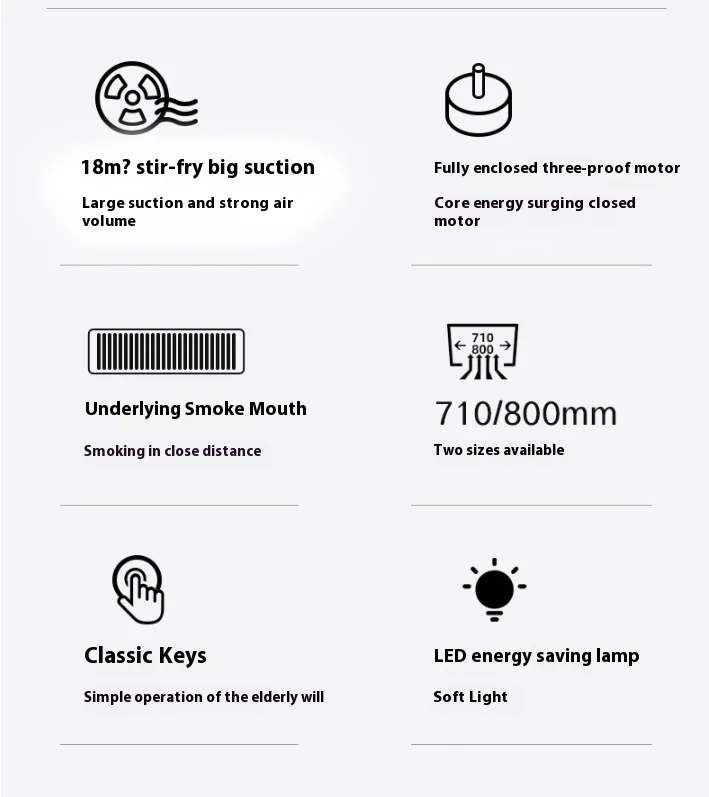 wholesale range hood Household appliance kitchen Hood with large ceiling side Digital New smart extractor hood