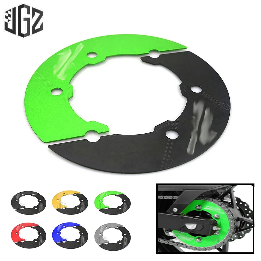 For KAWASAKI NINJA 400 Motorcycle CNC Transmission Belt Pulley Rear Wheel Sprocket Chain Cover Guard Accessories