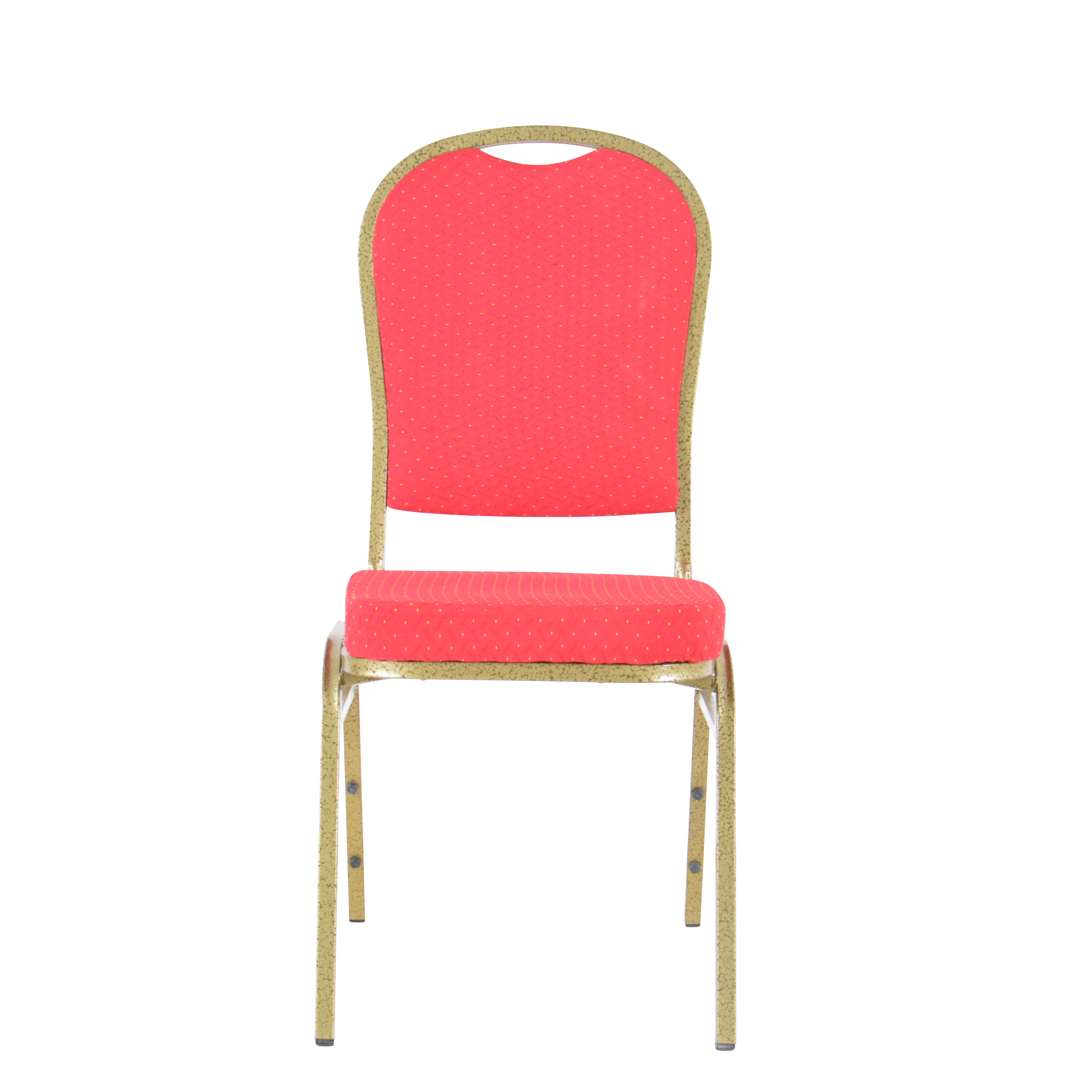 Cheap stackable metal banquet chair colorful dining chair with seat cushions Used Dining Room Restaurant Chair