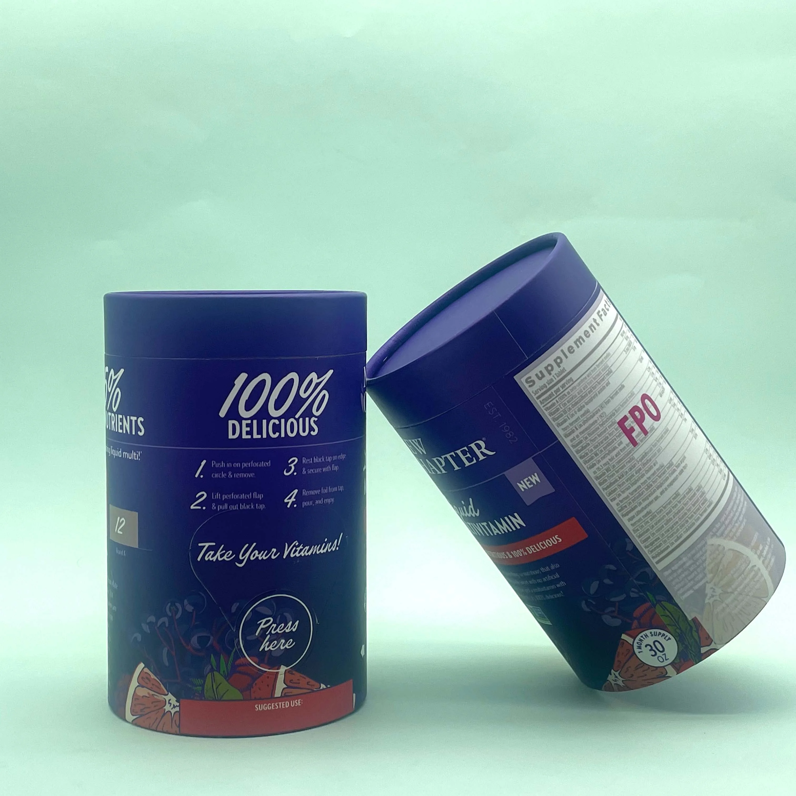 Food Grade Paper Can Packing Customized Paper Tube For Nuts Snacks Dried Fruit Food Packaging Can Peanut Cylinder Packaging Box