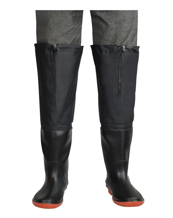 Warm Fishing Shoes For Winter Fishing High Winter Boots Knee Warm Padded Injection Foldable Rain Boots