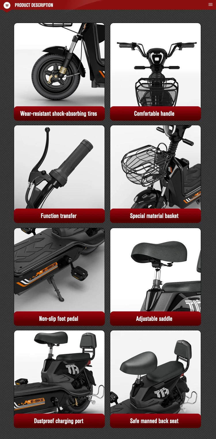 China factory customized production 350 watt -500 watt Indonesia Thailand popular electric bicycle 48V battery electric bicycle