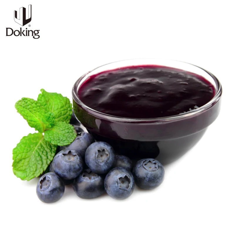 
Doking high quality fruit blueberry jam for milk tea shop spreadable blueberry paste for baking 