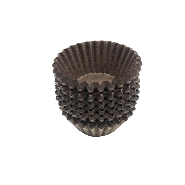 Food Grade Greaseproof Muffin Wrapper Baking Cups Brown Mini Cupcake Liner Paper Cupcake Case for Chocolates