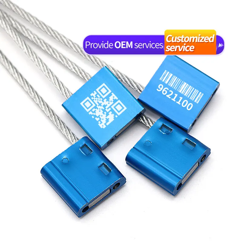 REC108  Customized Stainless Steel Metal Strip Seals Security Wire Cable Seal