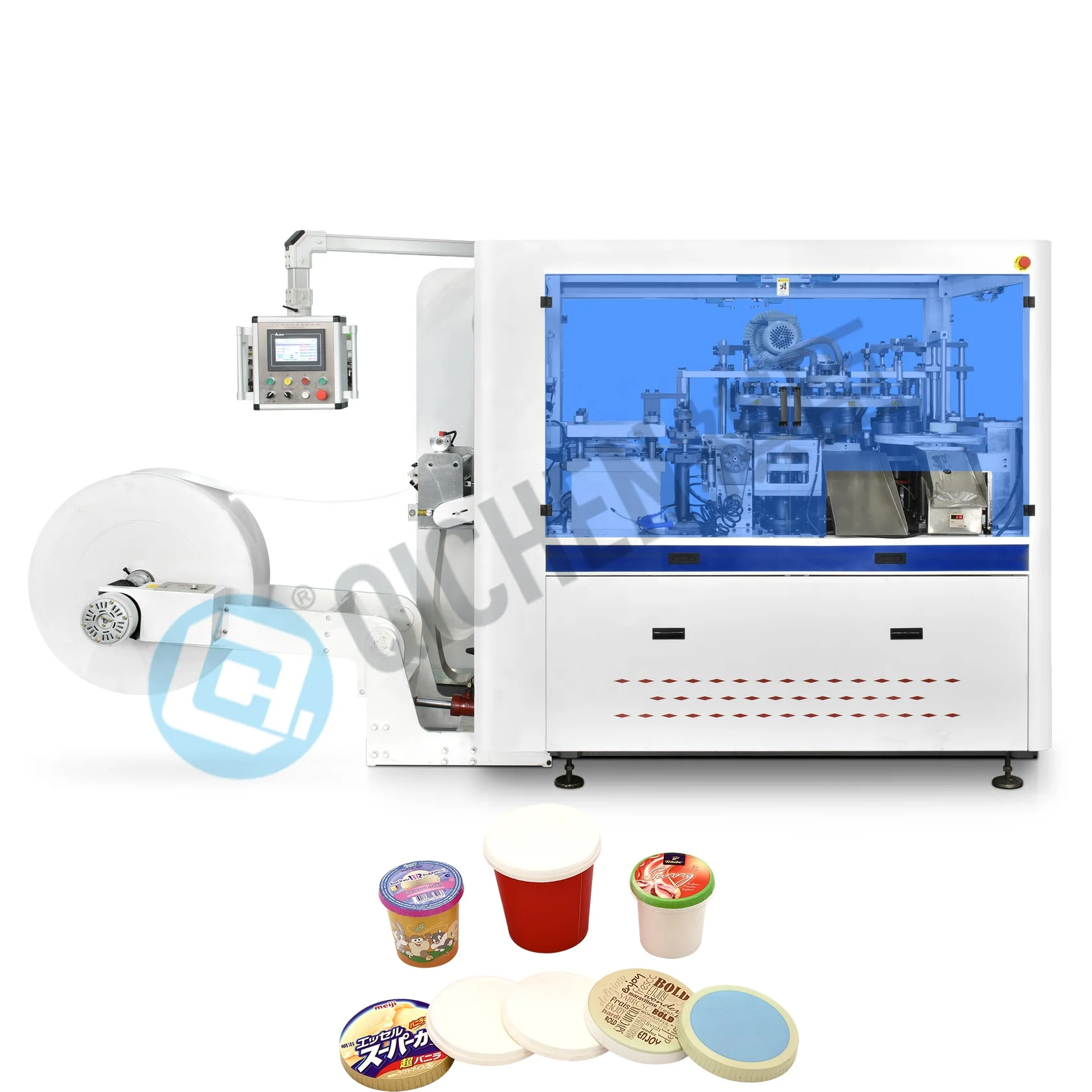 Business Machine 2023 Paper Cup Cover Machine Paper Lid machine for paper cup bowl Best Saling PL-02