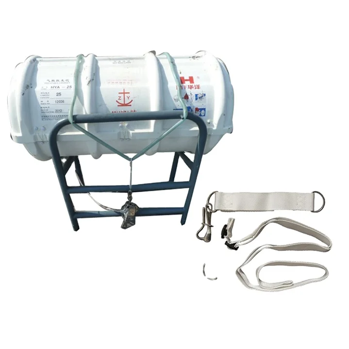 Versatile liferaft lashing system with quick release hook and deck attachments Suits all liferafts up to 10 man. (1876244123)