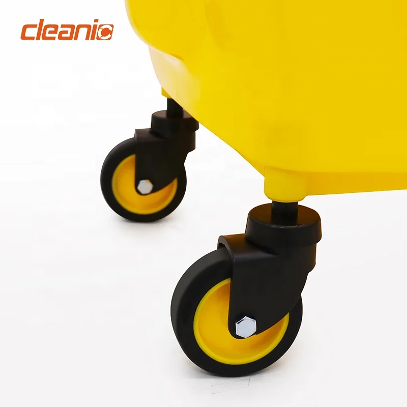 Restaurant janitor supplies 20 litre 5 gallon ergonomic commercial small kentucky mop bucket with downpress wringer