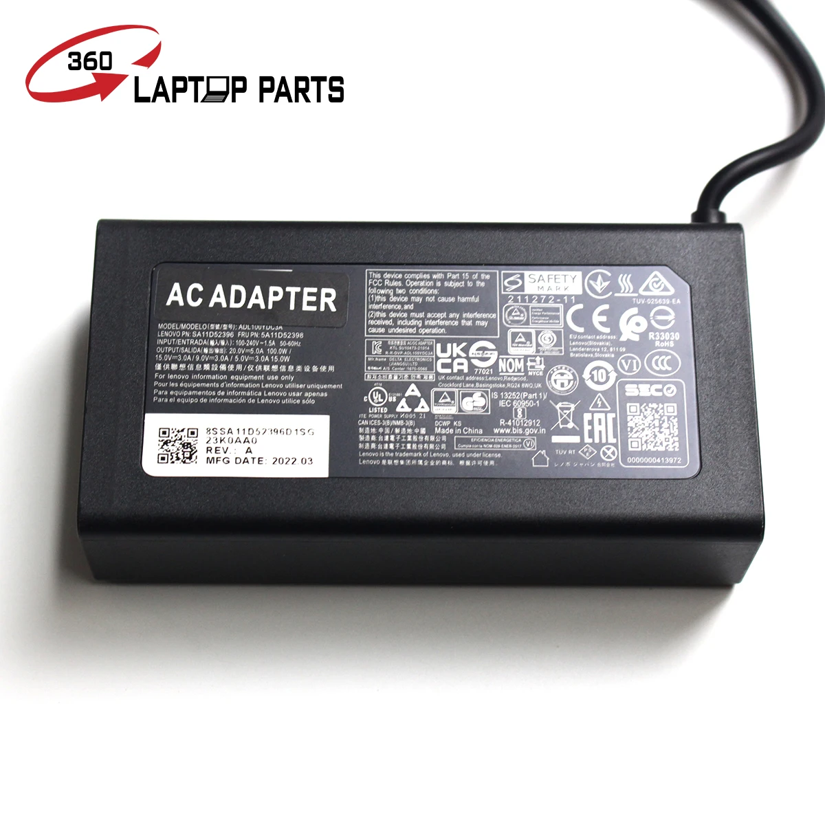 universal charger 100w for lenovo    desktop laptop notebook  20V 5A