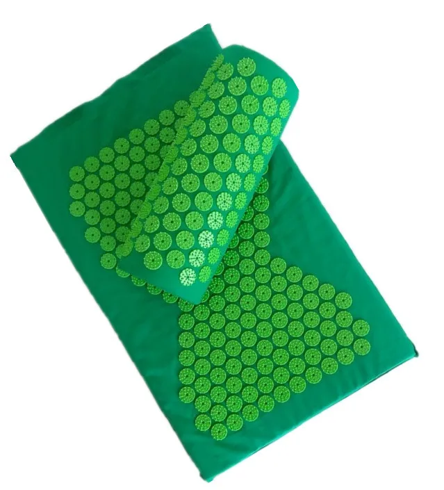 Hot sale car chair bed human acupuncture therapy pain relief device cervical spine muscle relaxation massage mat and pillow set