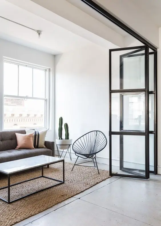 Sydney  Aluminium Bi-Fold Door with CLEAN Tempered Glass Divider Windows Slim frame Separator