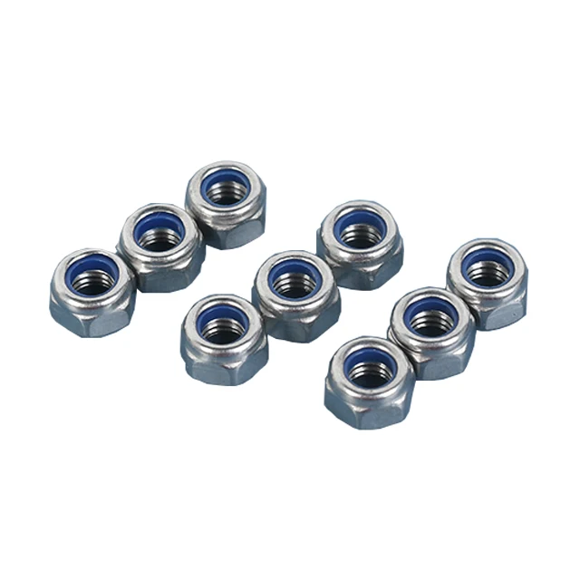 DIN 6923 Polished SS304 Stainless Steel Hex Nuts A2 Standard Zinc Plated Class 8 for Mining and Automotive Industry AISI 304