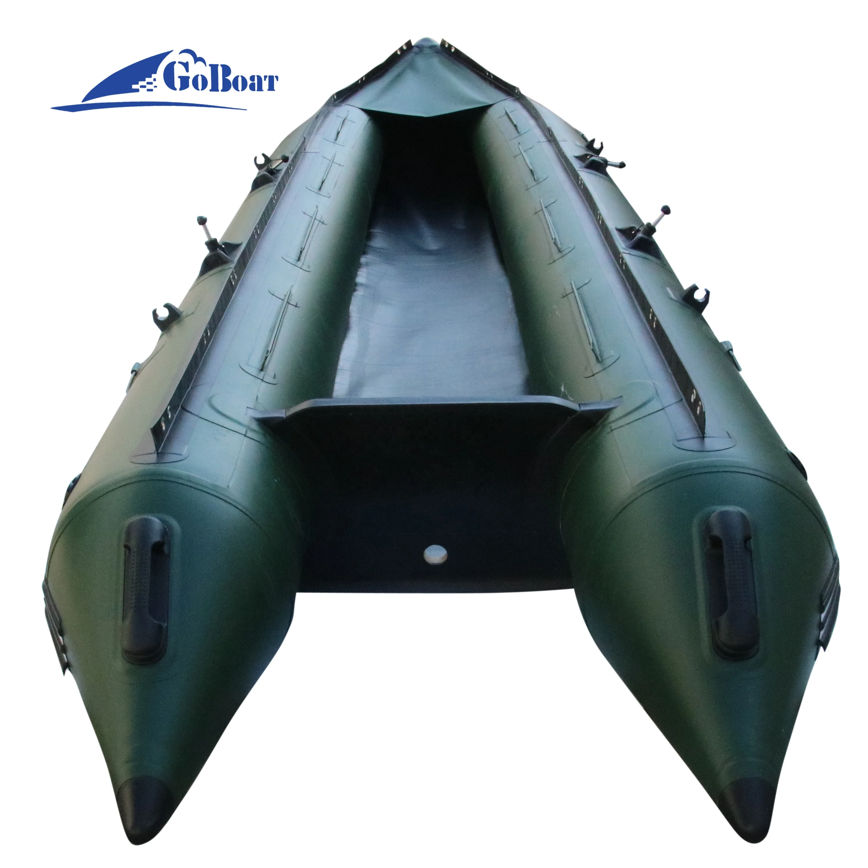 Goethe Goboat GTK420 14 футов ПВХ или гипалон надувная лодка премиум класса катамаанская рыболовная каяк с алюминиевым сиденьем для лодки