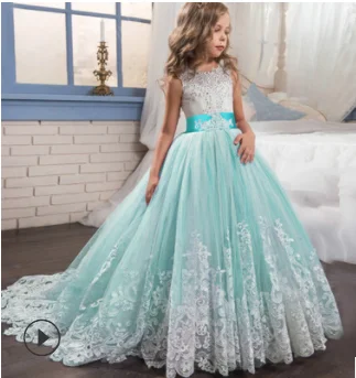 Child Flower Girls Formal Party Dress Bridesmaid Prom Pageant Christmas Dresses RC114061