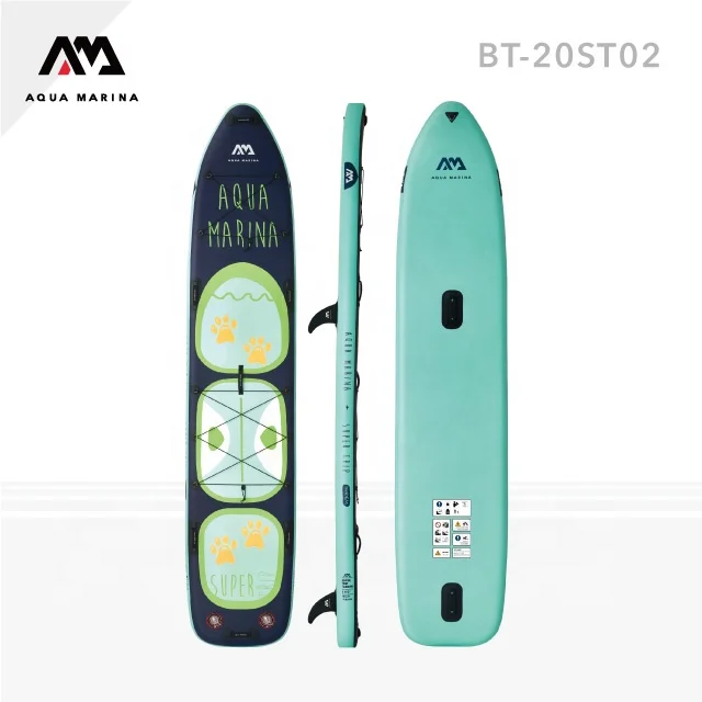 Aqua Marina, суперпоездка, тандем-Семейная надувная лопастная доска (iSUP), 4,27 м/15 см