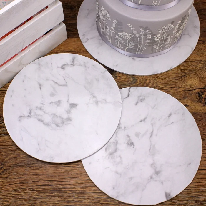 
Professional Design Gold Round Shape Cake Drums Wholesale Round Shape 