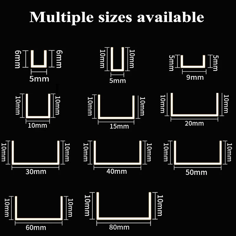 U-shaped groove aluminum alloy closure decorative metal ceiling background wall wrapping edge strip ceiling decorative strip