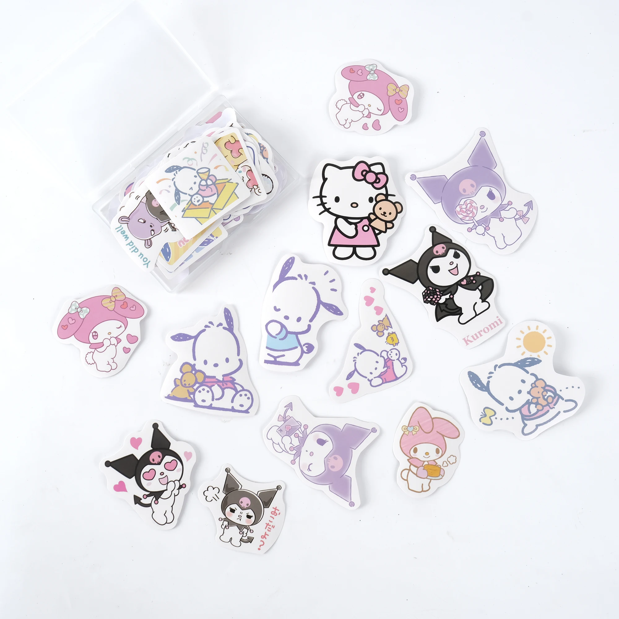 2025 Popular Cartoon Characters Valentine Day Collage Decal Waterproof Stickers Diy Decorated Diary Phone Water Cup Toys