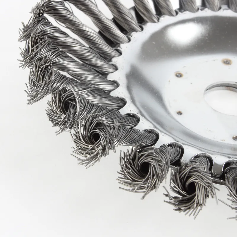 Lawn Mower Steel Wire Wheel Brush Weed Brush Disc Trimmer Head Grass Brush