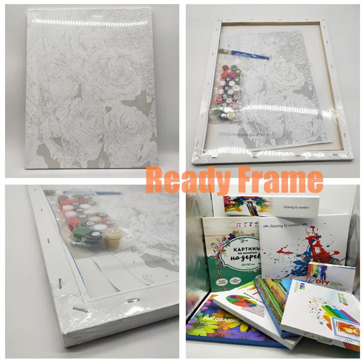 Пикантные женские туфли с открытой спиной обрамленная картина маслом по номерам на холсте масляной краской номеру ню настенное искусство Обнаженная картины