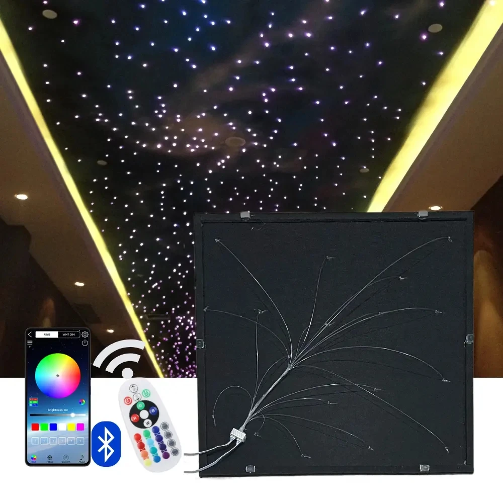 Magnetic Fiber  Finished  Panel Fiber Optic Star Ceiling Light Kit Starlight Ceiling Panel For Home cinema