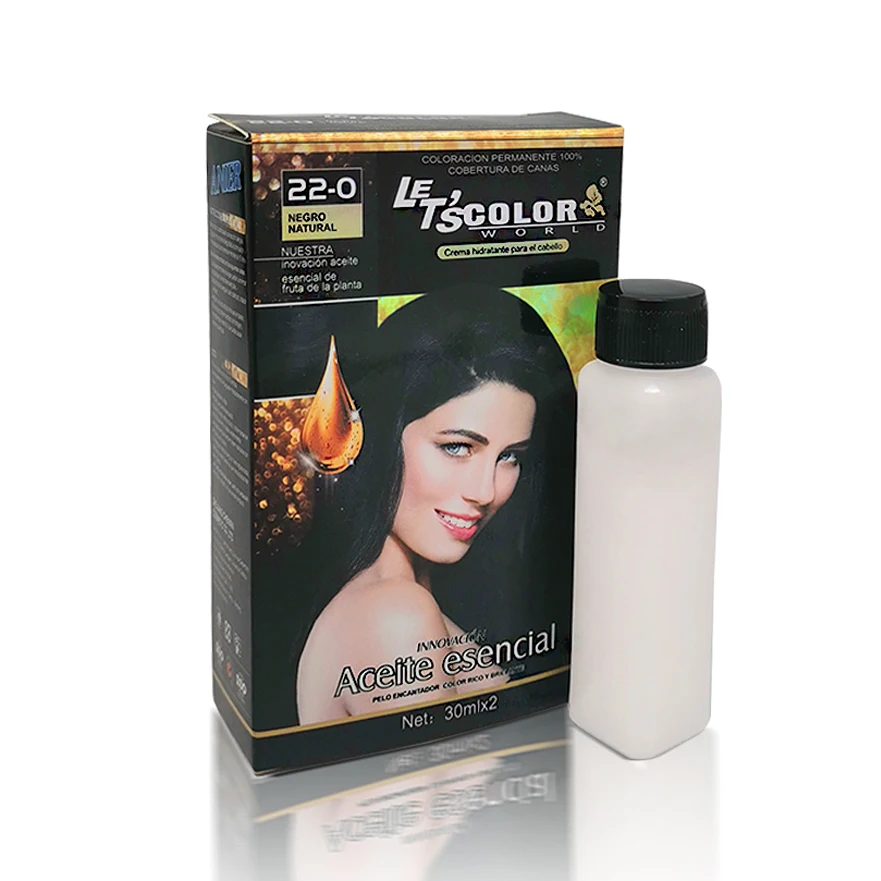 Wholesale 100% gray coverage chinese permanent organic hair color cream 30ml for sale