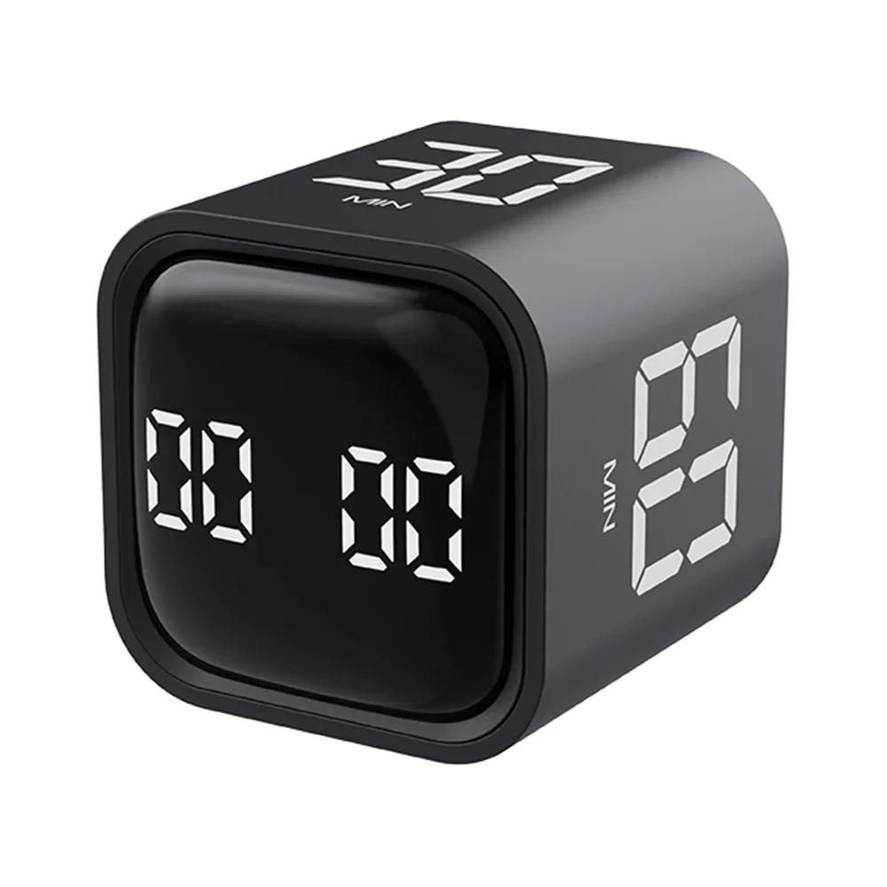 Hot Selling Multifunctional Time Management Timer Digital Magnetic Flip Desk Cube Timer Kitchen Count Gravity Timer
