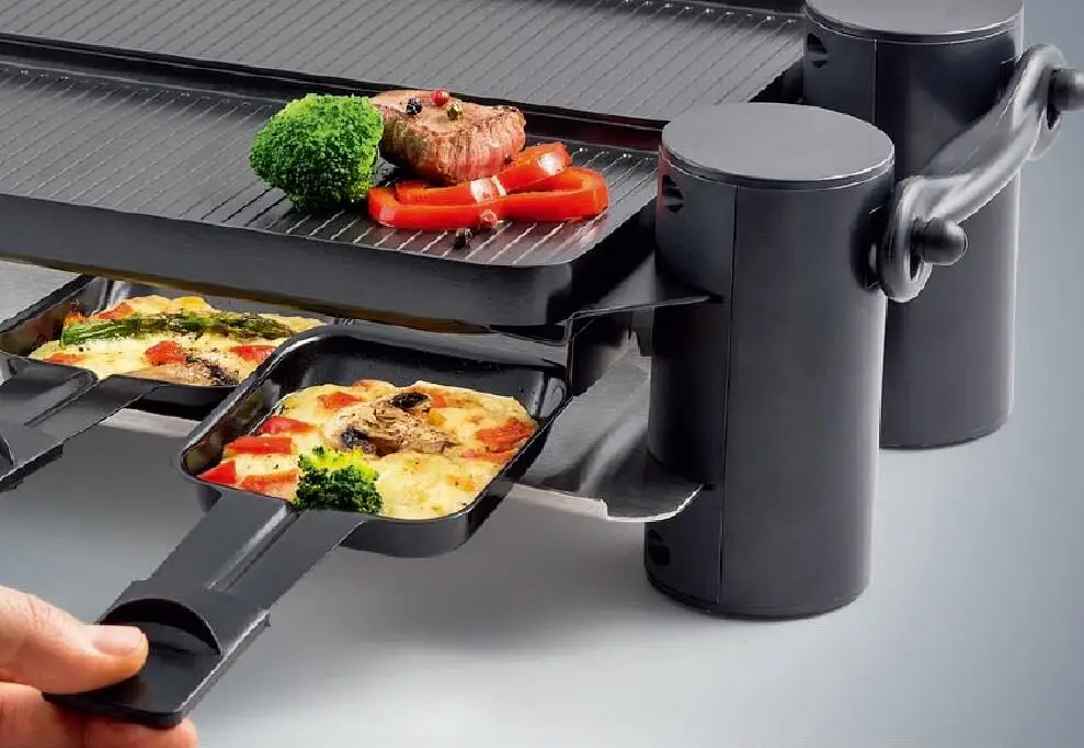 8-Person Raclette with Reversible Aluminum Grill