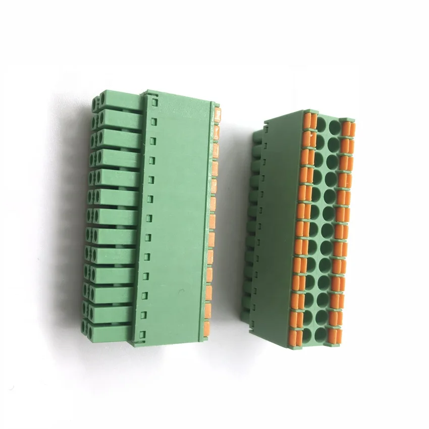 DFMC 1.5 series 3.5mm pitch terminal block two row connector 15EDGKNH-3.5 terminal block