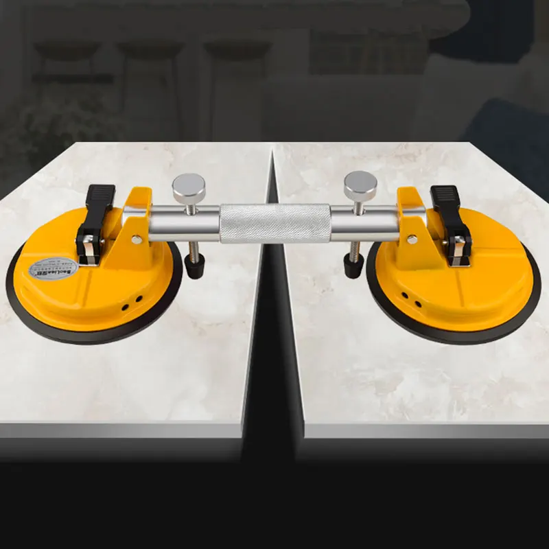 Factory price Alu. Alloy hand moving tools granite adjustable seam setter glass suction lifter