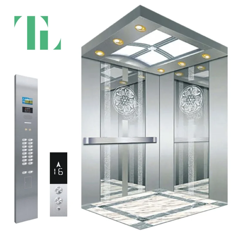 China Cheap Home Lift Small Home Elevator Residential Elevator Lift 400kg Mrl Passenger