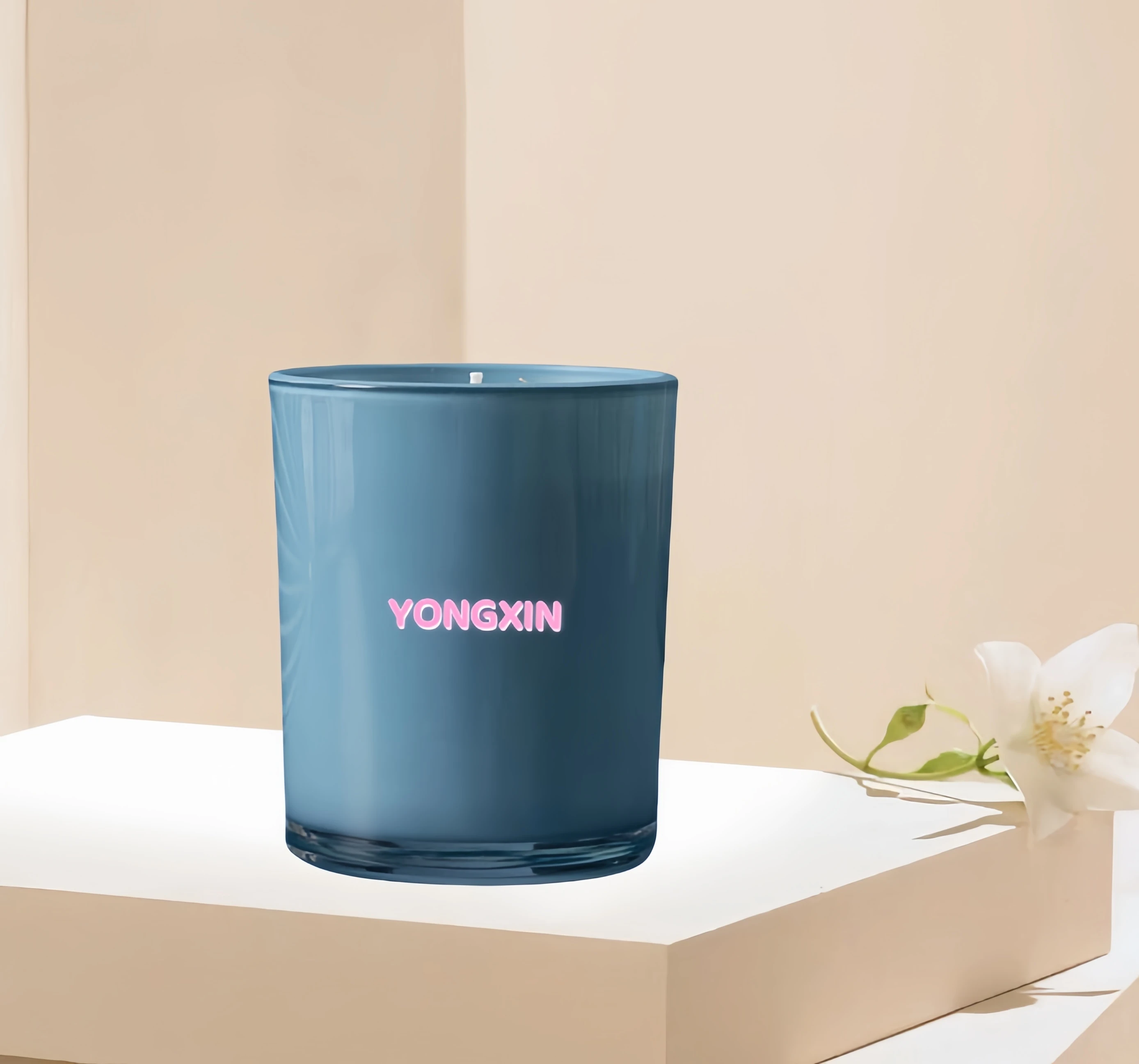 Low-Priced Wholesale 200ml & 300ml Cylinder Glass Candle Jars with Custom Color Wooden Lid for Home Decoration at Christmas