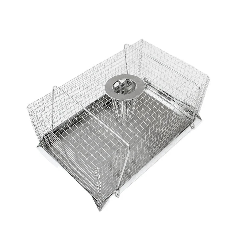 Top Hole Rat Mouse Cage Trap Disposable Square Pest Control Funnel Trap with Glue Designed Small Animals Capturing Mice Moles