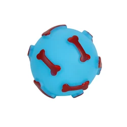 Interactive Durable Dig And Puppy Toy TPR Bone Ball Pet Sound Toy Molar Teeth Cleaning Pet Dog Toy