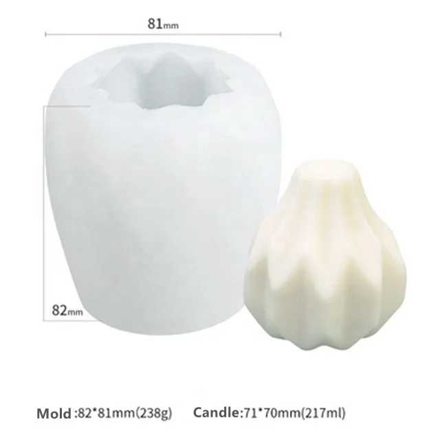 DLW031 Silicone Candle Mold Geometric Shape Silicone Mould For Making Diy Homemade Beeswax Candles Bath Mini Soap Lotion Bar Wax