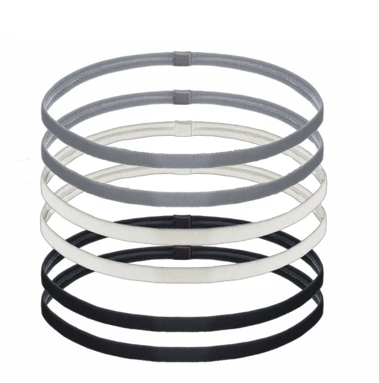 Popular Elastic String Candy Sports Yoga Silicone Headband Running Headband Football Hair Band